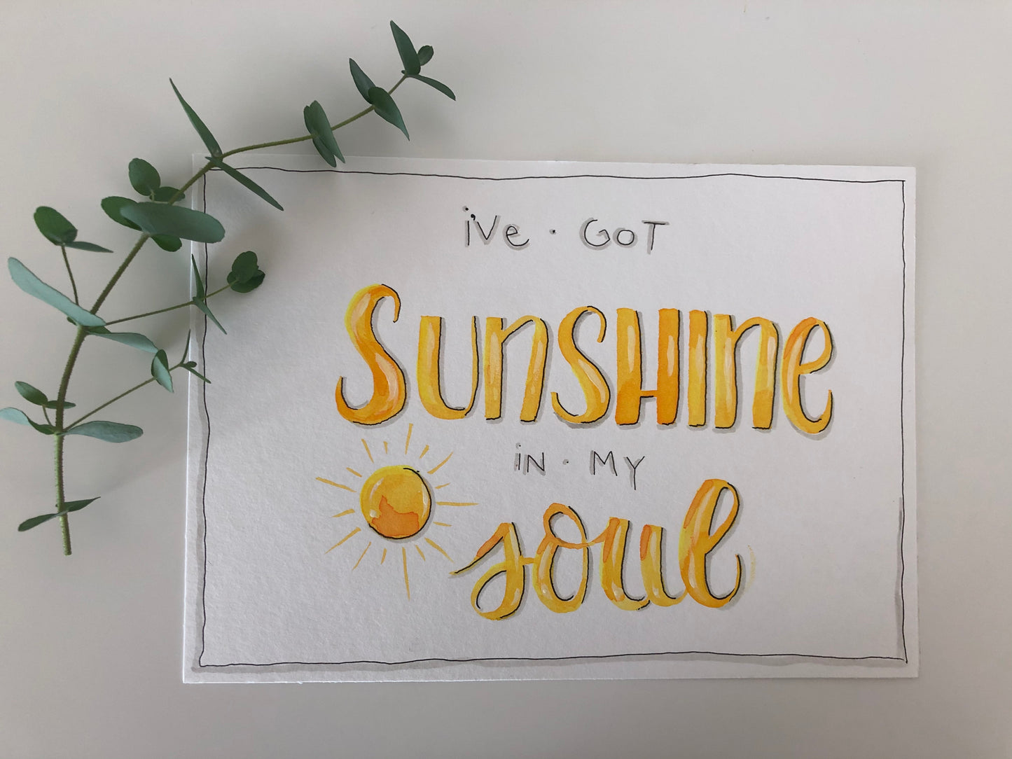 Karte Unikat - Sunshine